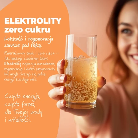 Simple Day Electrolytes, aromă de portocale, 20 comprimate efervescente