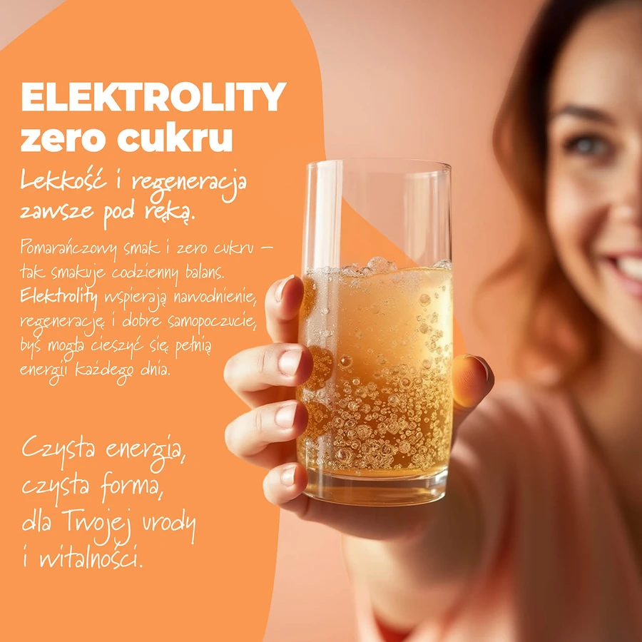 Simple Day Electrolytes, aromă de portocale, 20 comprimate efervescente