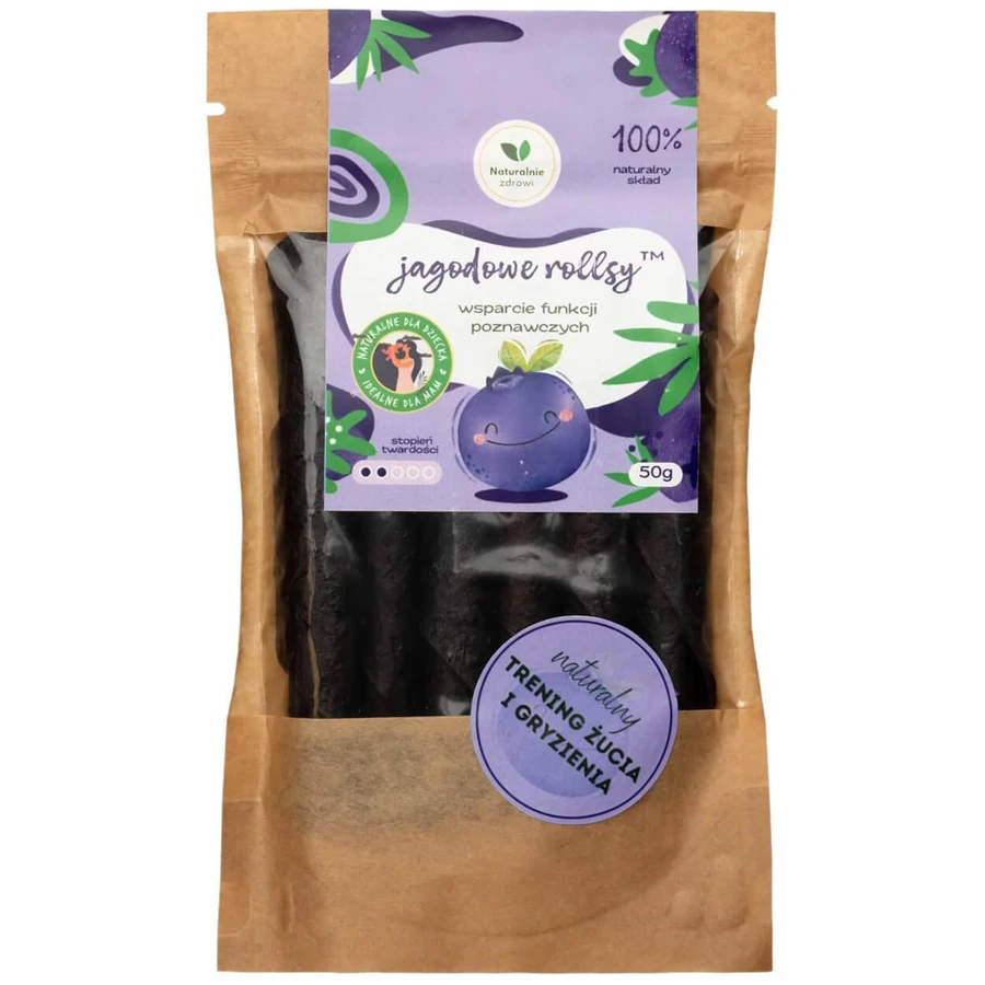 Naturalnie Zdrowi Jagodowe rollsy, 50 g: ceny i cechy