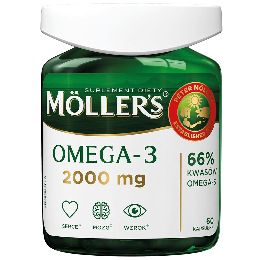 Moller's Omega-3 2000 mg, 60 cápsulas