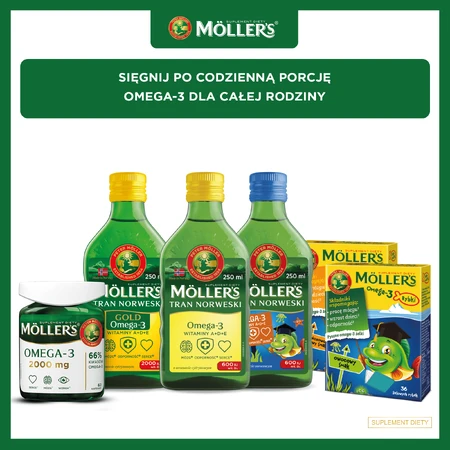 Moller's Omega-3 2000 mg, 60 cápsulas