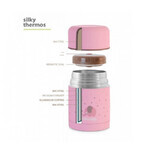 Termos pentru mancare solida Silky Pink, 600 ml, Miniland