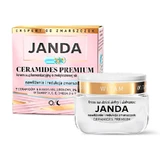 Janda Ceramides Premium, ergänzende Creme mit erhöhter Wirksamkeit, Feuchtigkeit und Faltenreduzierung, 50 ml