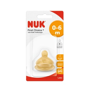 Smoczek lateksowy First Choice Plus M1, 0-6 miesięcy, Nuk