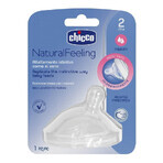 Tetina din silicon cu flux mediu, Natural Feeling, 1 buc, 2luni+, Chicco