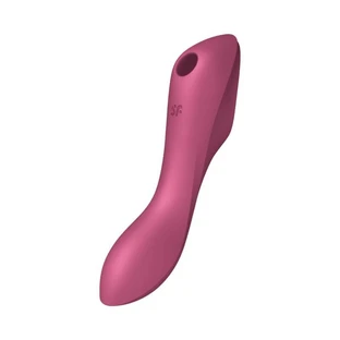 Satisfyer Curvy Trinity 3 Stimulator clitoridian cu vibrații Roșu