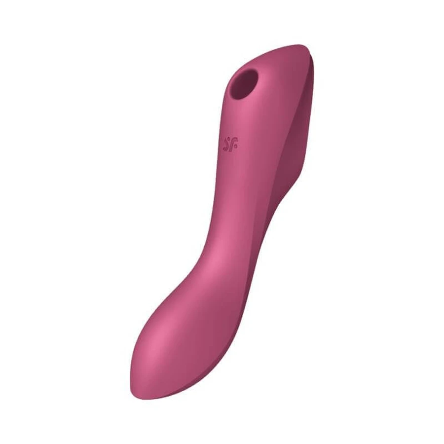 Satisfyer Curvy Trinity 3 Stimulator clitoridian cu vibrații Roșu