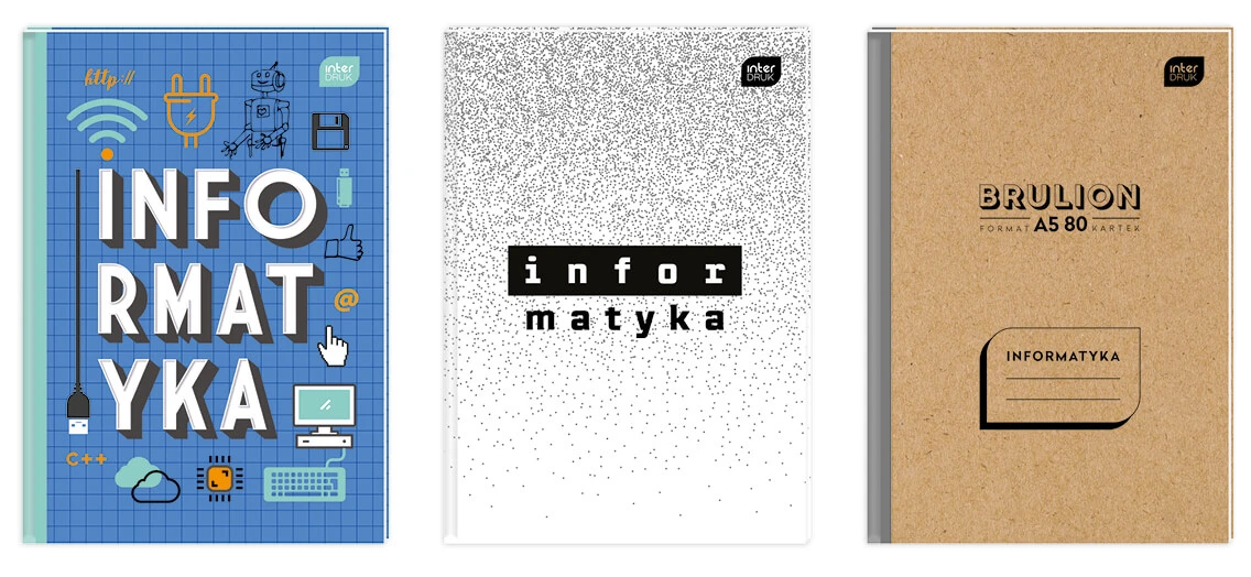 Interdruk Notizbuch A5 Informatik 80 Blatt Mix