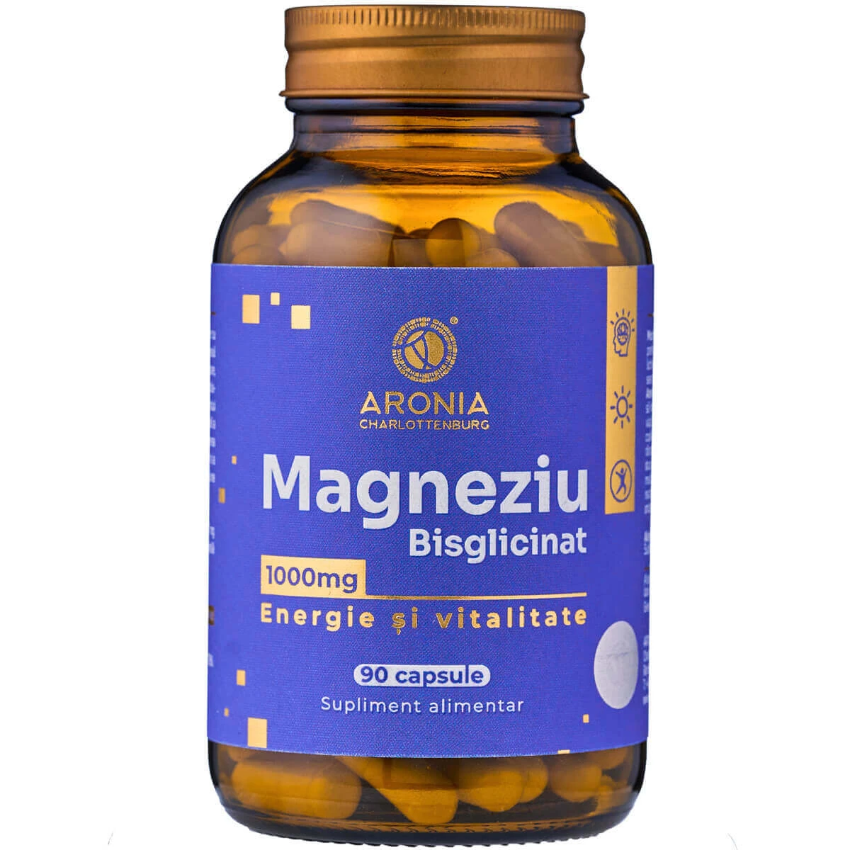 Magnesiumbisglycinat 1000 mg - 90 Kapseln zur Unterstützung von Energie, Vitalität und innerer Balance