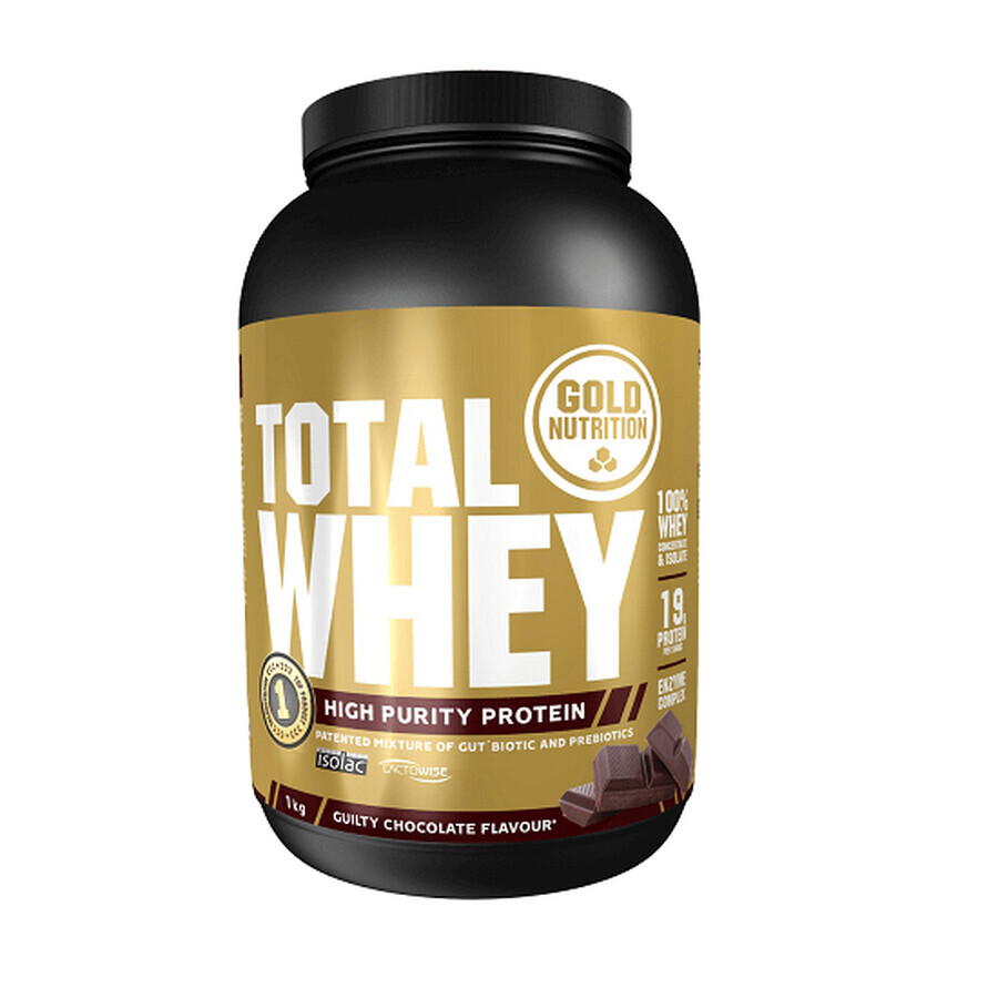 Total Whey mit Schokoladengeschmack, 1 kg, Gold Nutrition