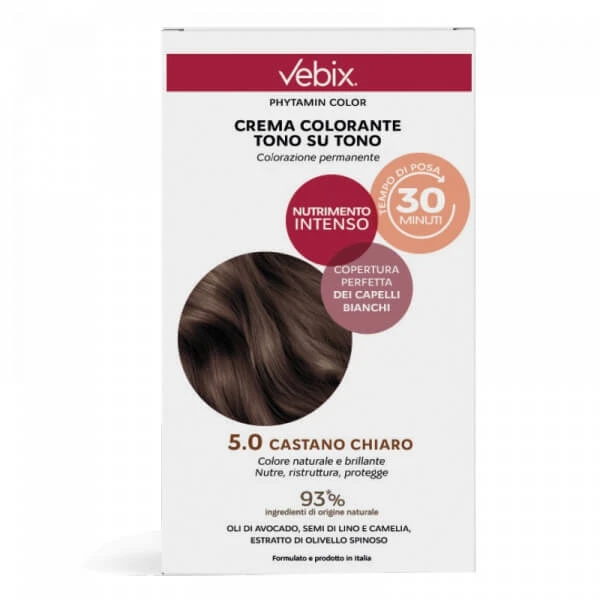 VEBIX TON-IN-TON HAARFÄRBECREME 5.0 HELLBRAUN