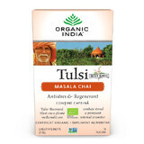 Tulsi Masala Chai Entspannend und Regenerierend, 18 Beutel, Bio Indien