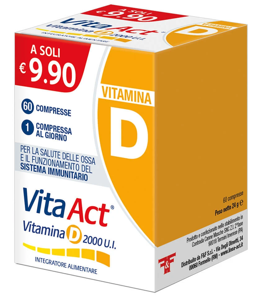 VITA ACT VITAMIN D 2000 U.I 60 CPR