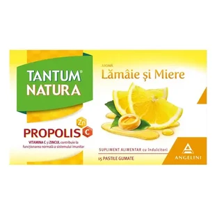 TANTUM VERDE NATURA 15 LĂMÂIE ȘI MIERE COMPRIMATE