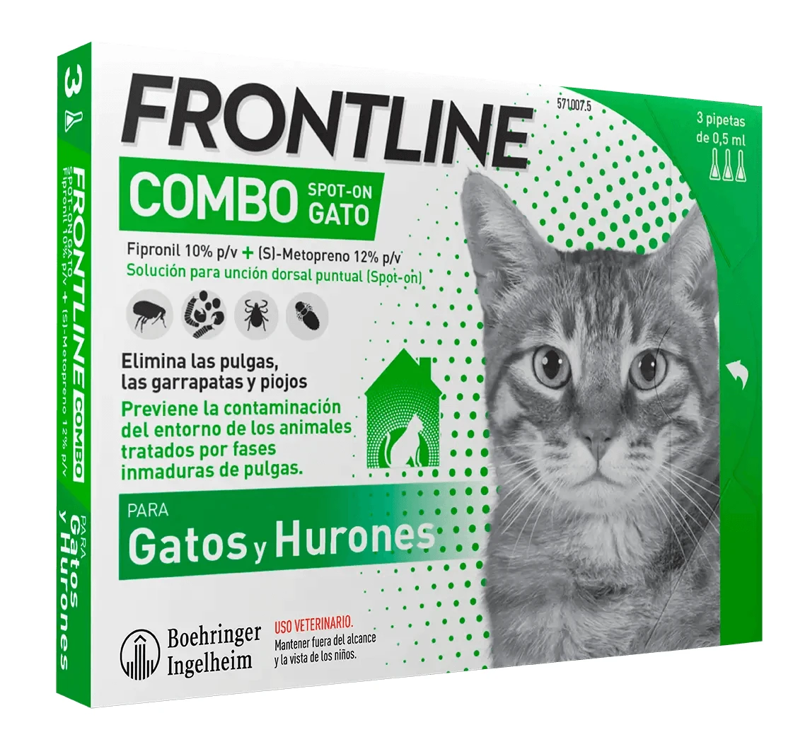 Frontline Combo Katzen & Frettchen Spot On, 6 Pipetten x 0,5 ml
