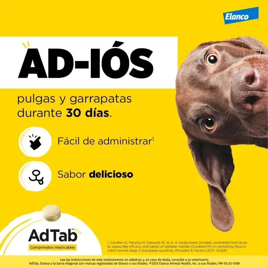 AdTab 225Mg Kautabletten Hunde 5,5-11Kg, 1Cpd