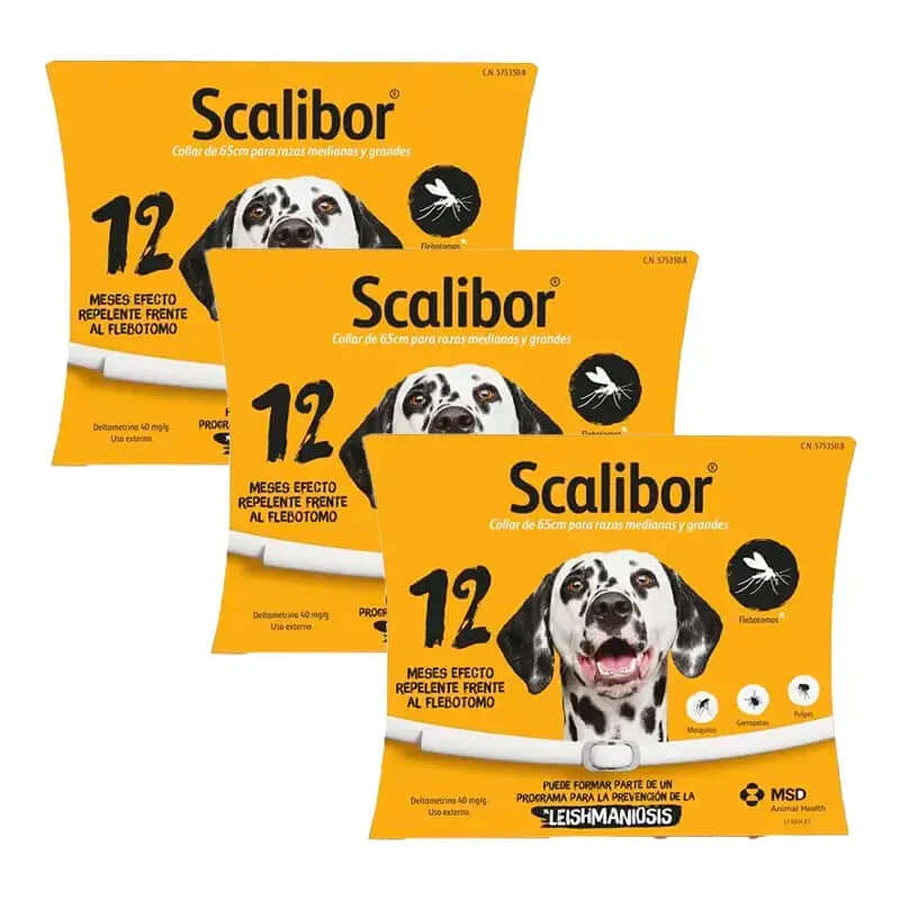 Scalibor Collar 65 cm Pachet 3 unități