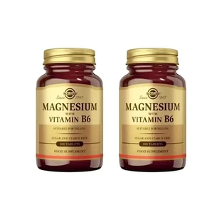 Solgar Magneziu + Vitamina B6, 2X100 Tablete