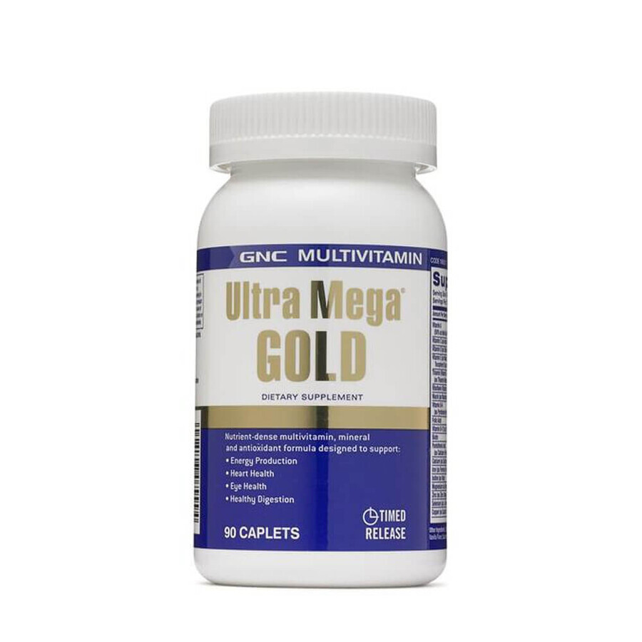 Ultra Mega Gold Multivitamine si Minerale, 90 tablete, GNC