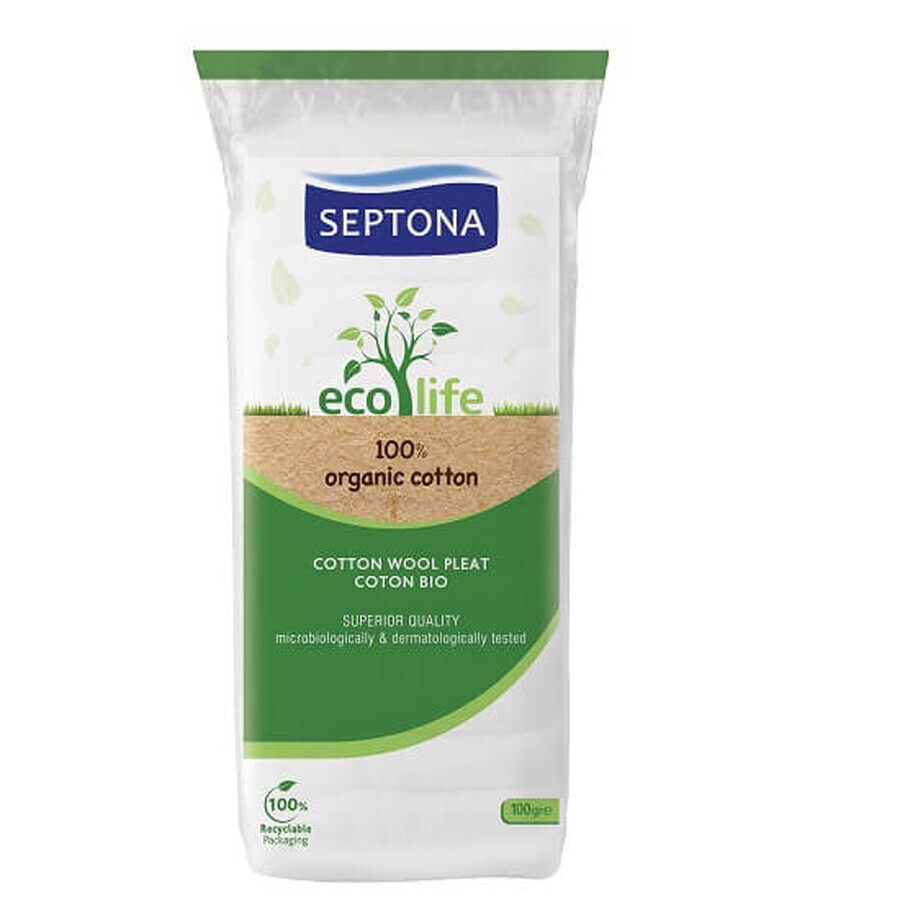 Vata din bumbac, Eco Life, 100 gr, Septona