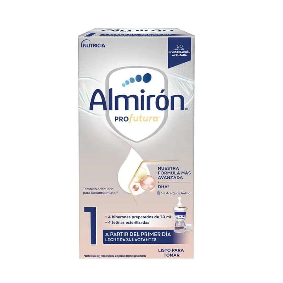 Almiron Profutura 1 Mini Sticlă, 4 x 70 ml, 280 ml