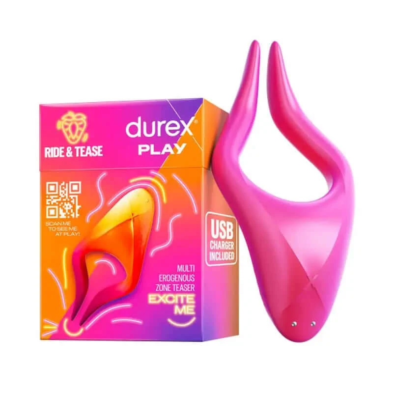 Durex Vibrator Stimulator Multi Use Ride & Tease