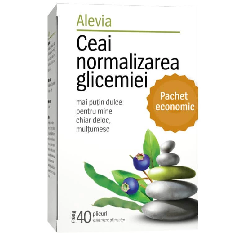 Tee zur Blutzucker Normalisierung, 40 Sachets, Alevia