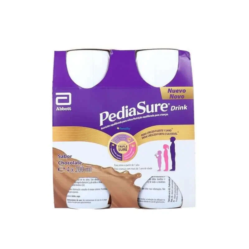Pediasure Drink Schokoladengetränk Kinder, 4 Flaschen x 220 ml