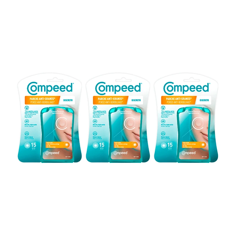 Compeed Triplo Anti-Punkt-Diskret, 3 x 15 Einheiten