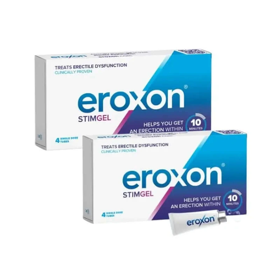 Eroxon Stimgel Gel voor erectiestoornissen, 2 x 4 tubes met eenmalige dosis