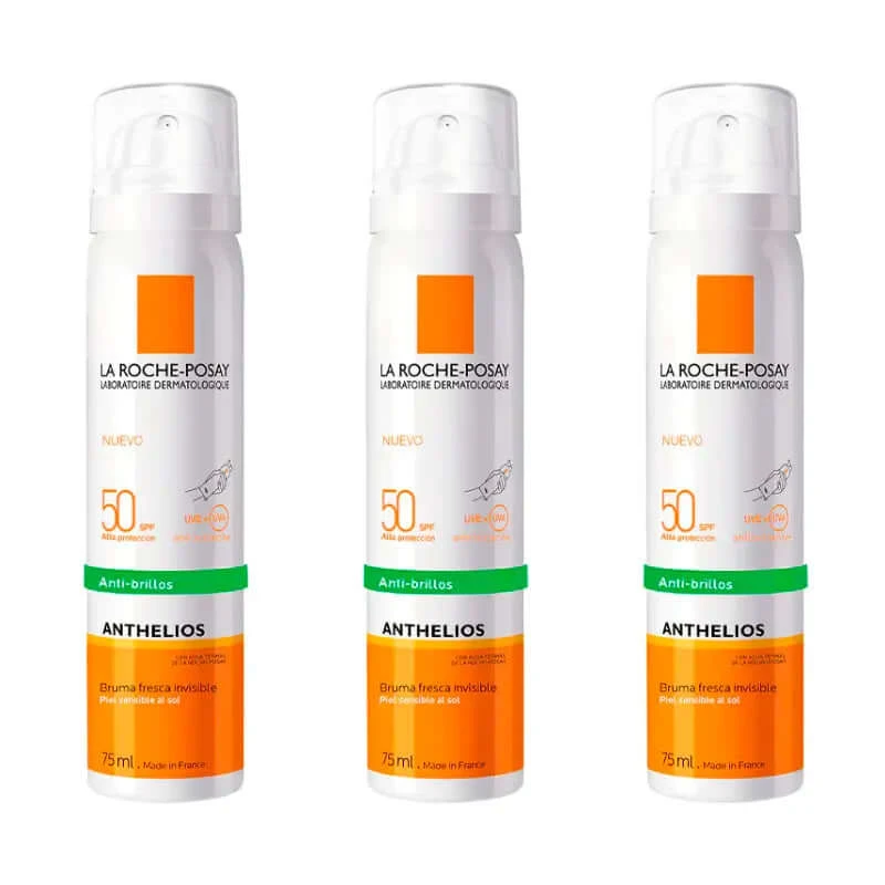 La Roche Posay Triple Anthelios Triple Anthelios Gesichtsnebel Spf 50, 3 X 75 Ml