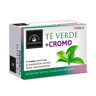 El Naturalista Groene Thee + Chroom, 60 capsules