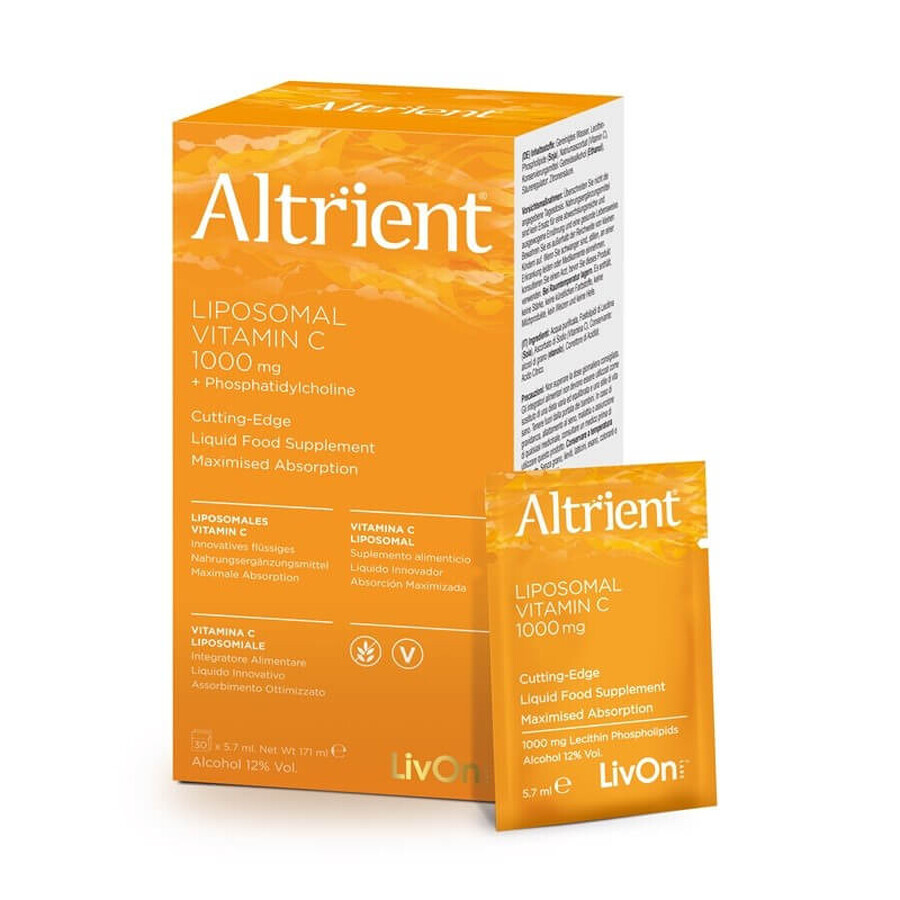 Altrient C 1000mg, Vitamin C Lipozomal, 30 Beutel, LivOn