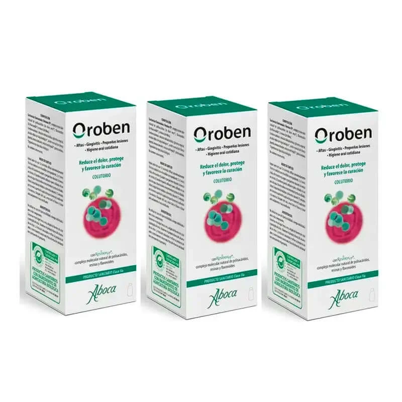 Aboca Oroben Aftagen Mundspülung 3x150 ml