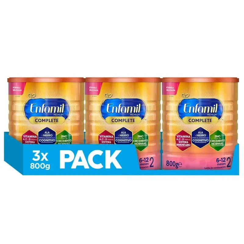 Enfamil Complete 2 Milchnahrung, 3 X 800g