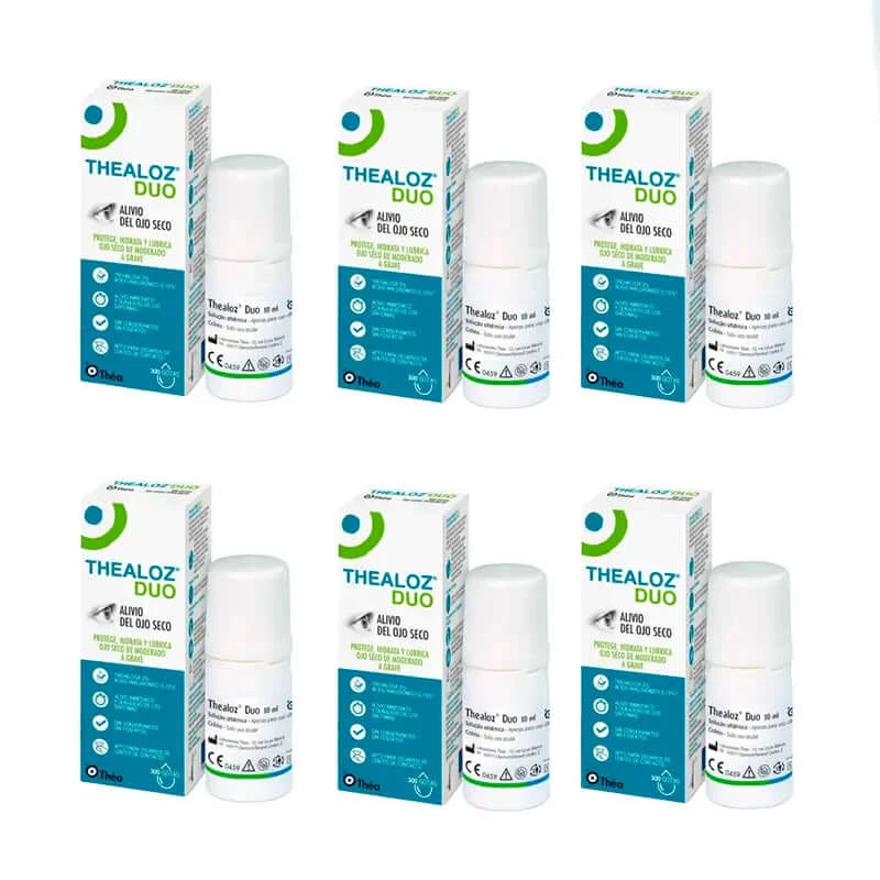 Thealoz Duo Augentropfen, 6 x 10 ml