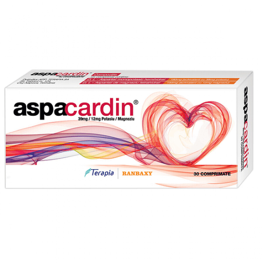 Aspacardin, 30 Tabletten, Terapia Bewertungen