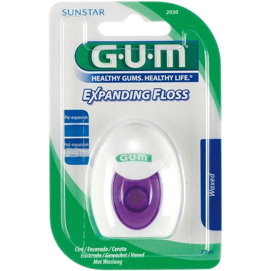 Zahnseide - Dehnbare Zahnseide, gewachst, 30 m, Sunstar Gum