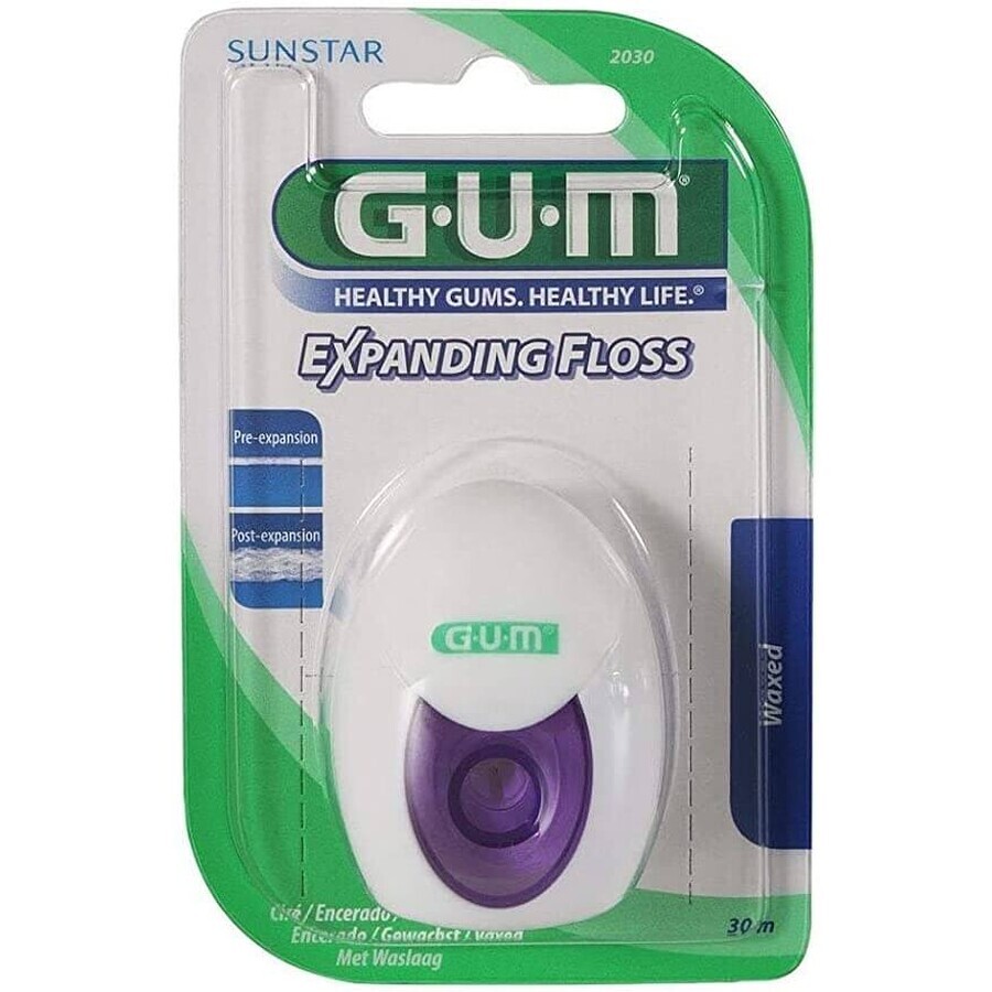 Zahnseide - Dehnbare Zahnseide, gewachst, 30 m, Sunstar Gum