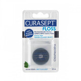 Black dental floss waxed with chlorhexidine, 20g, Curasept