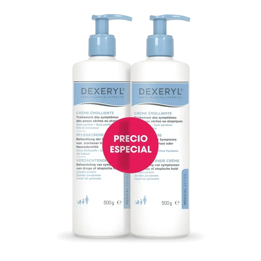 Dexeryl Kit Duo Cremă emolientă , 2 x 500 gr