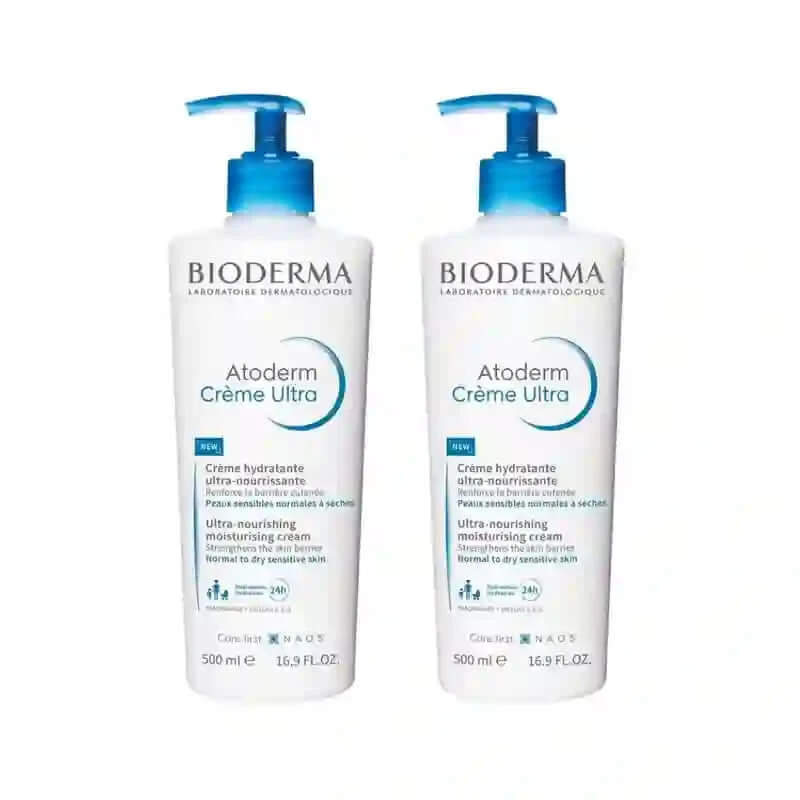 Bioderma Atoderm Ultra Nährende Creme, 2X500 Ml