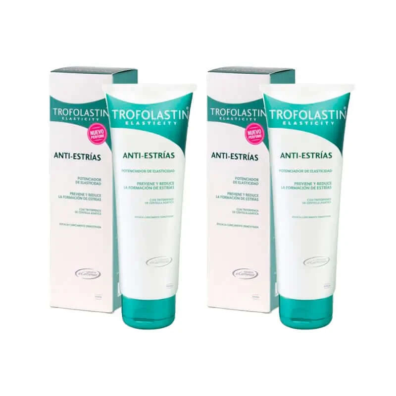 Trofolastin Creme gegen Schwangerschaftsstreifen, 2 x 250 ml