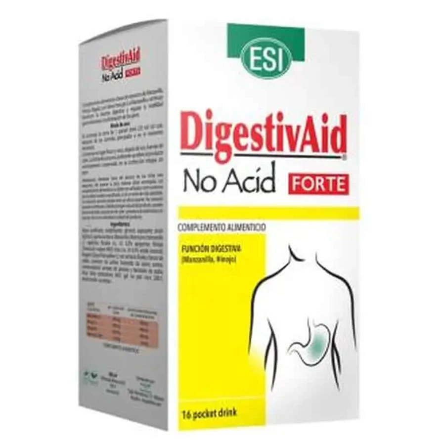 Trepatdiet-Esi Digestivaid No Acid Forte Pocket Drink 16Sbrs.: ceny i cechy