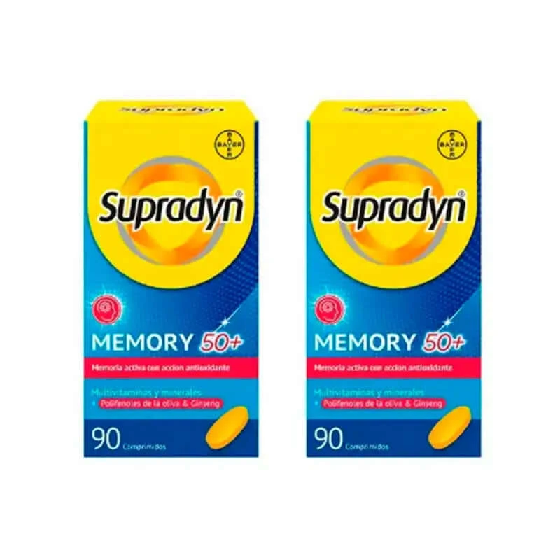 Supradyn Memory 50+ Vitamine, Mineralstoffe und Energie mit Ginseng, 2x90 Tabletten