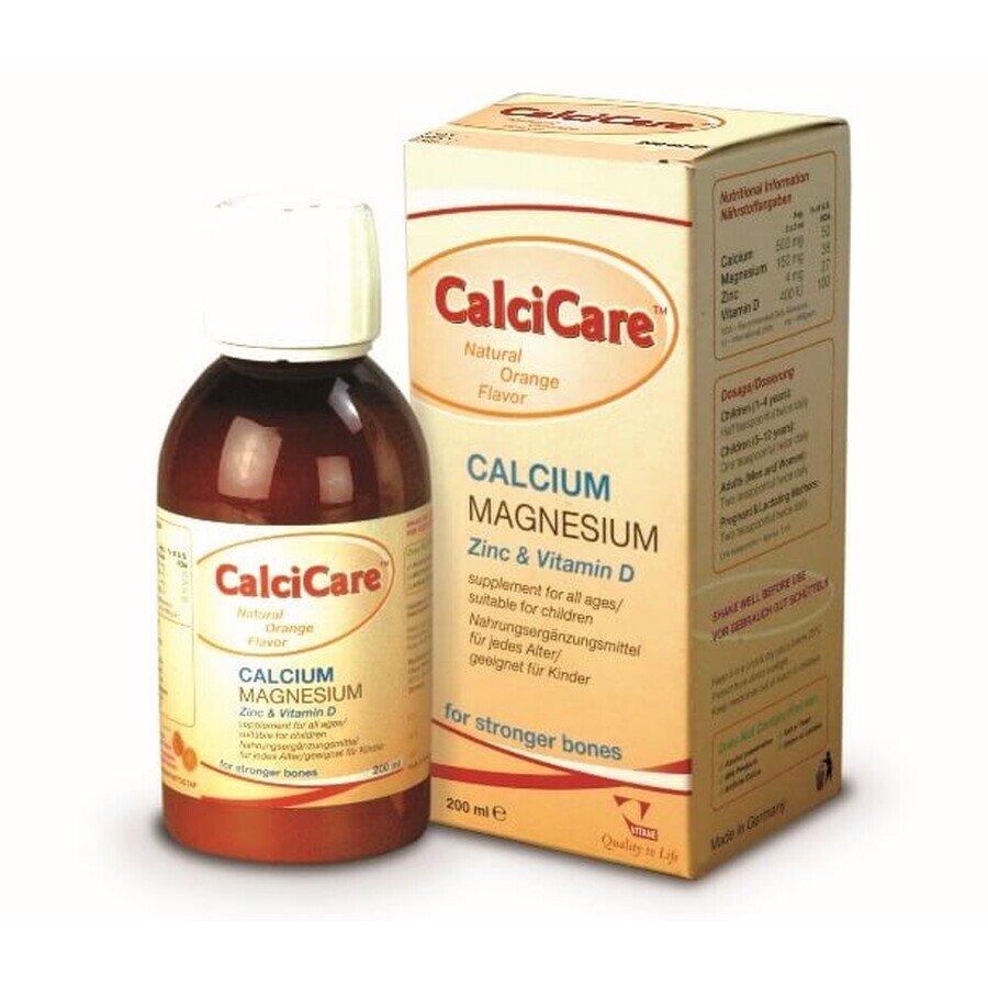 CalciCare sirop, 200 ml, Vitane Pharma