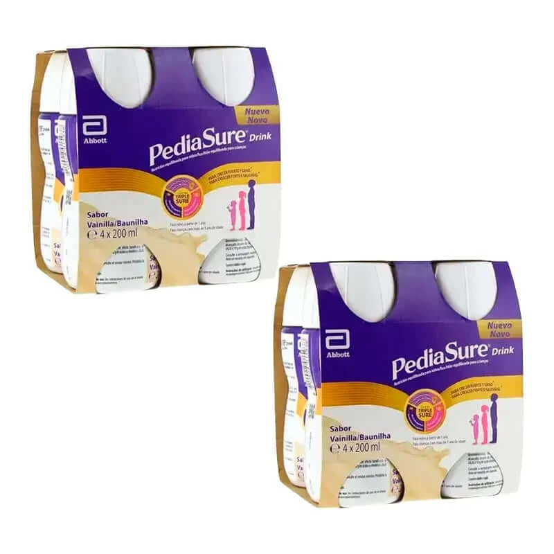 Pediasure Drink Vanilla Drink für Kinder, 4 Flaschen x 220 ml Pack 2