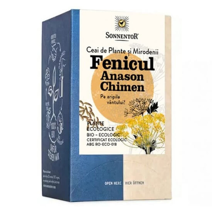 Fennel, anise and cumin tea, 18 sachets, Sonnentor