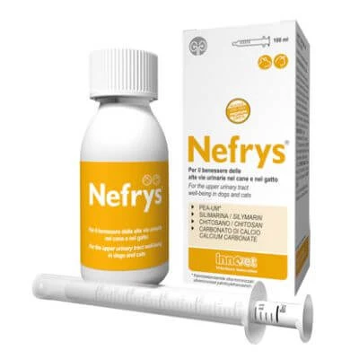 Nefrys veg 100 100 ml mit Dosierspritze Ergänzungsfuttermittel für Hunde und Katzen