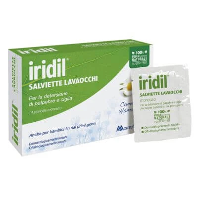 Iridil Augenspülung 14 Einwegtücher